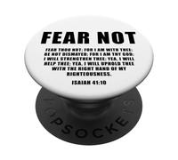 Isaiah 41:10 Fear Not Bible Promise of Protection & Blessing PopSockets PopGrip Adesivo