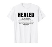 Isaiah 53:5 Bible Verse Promise of Healing And Health Faith Maglietta