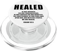 Isaiah 53:5 Bible Verse Promise of Healing and Health Faith PopSockets PopGrip per MagSafe