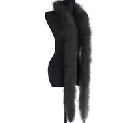 ISAKEN 2 M Boa di Piume Colorate, Fluffy Turchia Boa di Piume, Piuma Colorate Piuma Boa per Fai da Te Artigianato Cucito Trim Casa Matrimonio Festa Carnevale Ornamento