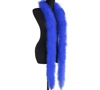 ISAKEN 2 M Boa di Piume Colorate, Fluffy Turchia Boa di Piume, Piuma Colorate Piuma Boa per Fai da Te Artigianato Cucito Trim Casa Matrimonio Festa Carnevale Ornamento