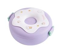 ISAKEN 810ml Lunch Box Bento Box con 3 Scomparti, Bento Box Senza BPA Prova di Perdite Portamerenda Ermetico Schiscetta Pranzo per Scuola Ufficio Picnic, Microonde/Frigo/Lavastoviglie