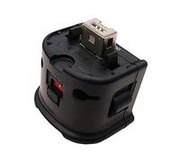 ISAKEN Adattatore Compatibile per Motion Plus, Adattatore per sensore Telecomando Originale Controller, Adapter per Remote Control, Nero