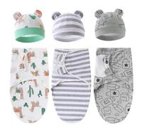 ISAKEN Baby Swaddle Neonato Coperta Avvolgente Neonato 0-6 Mesi, Copertina Swaddle Neonato Sacco Nanna Bebè Coperta Fasciatoio Neonato Sacco Nanna Swaddle per Primavera Estate Autunno Inverno