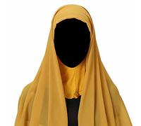 ISAKEN Donne Musulmane Hijab Testa Avvolgere Donne Hijab Musulmano Testa Avvolgere Sciarpa Morbida Chiffon, Donne Sciarpa Testa Avvolgere Hijab Islamico Viso Velo Turbante