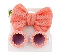 ISAKEN Occhiali da Sole a Fiori Occhiali da Sole per Bambini Elastico Bambina Cerchietti Capelli con Fiocco Fasce Morbidi Turbante Neonata Elastiche Fasce per Capelli per Bambini