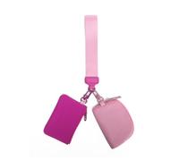ISAKEN Portafogli da Polso Impermeabile Borsa da Polso con Cerniera Porta Monete in Nylon per Telefono Grande Capacità, Mini Portamonete Portatile per Donna Uomo Ragazzi