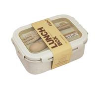 ISAKEN Scatole Bento Bento Box Ermetico Senza BPA con 2 Scomparti Lunch Box con Posate Porta Pranzo da Ufficio Portapranzo Senza BPA a Prova di Perdite per Lavoro Picnic Ufficio Viaggi