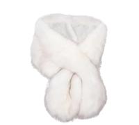 ISAKEN Sciarpa in Pelliccia Sintetica, Sciarpa Invernale Calda Scialli in Pelliccia Scialle Invernale Donna Scialle Caldo Donna Scialle di Peluche da Donna Sciarpa Calda Invernale per Donne Ragazze