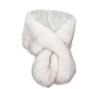 ISAKEN Sciarpa in Pelliccia Sintetica, Sciarpa Invernale Calda Scialli in Pelliccia Scialle Invernale Donna Scialle Caldo Donna Scialle di Peluche da Donna Sciarpa Calda Invernale per Donne Ragazze
