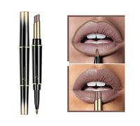 ISAKEN Set di matite per labbra opache e rosse, set per il trucco rossetto e matita per labbro, kit per lucidalabbro a lunga durata impermeabile