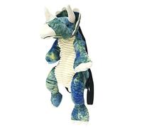 ISAKEN Zaino in Peluche con Dinosauri per Bambini, 3D Cartone Dinosauro Zainetto Animale Borsa Zaino Piccolo Kindergarten Regalo di Compleanno, Blu, 43cm