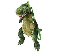 ISAKEN Zaino in Peluche con Dinosauri per Bambini, 3D Cartone Dinosauro Zainetto Animale Borsa Zaino Piccolo Kindergarten Regalo di Compleanno, Verde, 43cm