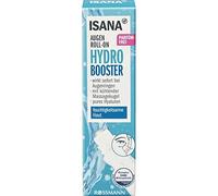 ISANA Hydro Booster, rullo per occhi, 15 ml, per pelli a bassa umidità, acido ialuronico e caffeina, fino al 40% di idratazione dopo 2 ore