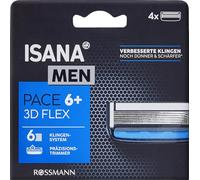 ISANA Men Pace 6+ - Set di 4 lame per rasoio a 6 lame