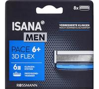 ISANA Men Pace 6+ - Set di 8 lame per rasoio a 6 lame