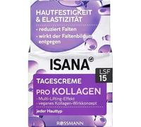 Isana Pro - Crema giorno al collagene, SPF 15, 1 x 50 ml, per ogni tipo di pelle