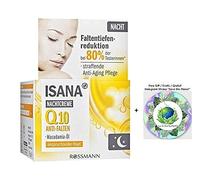 ISANA Q10 Crema da notte antirughe - Rassodante anti invecchiamento - con olio di macadamia - 50 ml