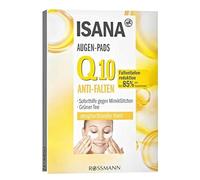 ISANA Q10 tamponi contorno occhi 1 confezione con 6 x 2 cuscinetti per pelli esigenti, aiuto immediato contro le rughe e riduce la profondità delle rughe, rivitalizzante, Q10 ed estratto di tè verde