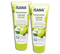 ISANA - Set di 2 creme per le mani, verde oliva, 2 x 100 ml