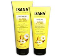 Isana - Set per la cura dei capelli, 250 ml, shampoo + balsamo da 200 ml