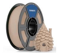 iSANMATE Filamento PLA in legno, 1,75 mm, per stampante 3D, bobina da 1 kg