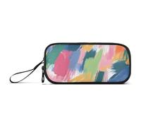 ISAOA Astuccio con motivo graffiti colorato, grande capacità, 3 scomparti, portatile, grande, per adolescenti, ragazzi, ragazze, adulti, studenti, Motivo colorato con graffiti, Taglia unica, Organizer