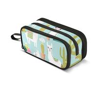 ISAOA Astuccio di grande capacità carino vettore alpaca lama cactus sacchetto sacchetto grande penna borsa cancelleria borsa per ragazze ragazzi adulti studente, #2, Taglia unica, Organizer per borse