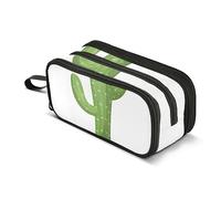 ISAOA Astuccio di grande capacità con cactus, disegnato a mano, borsa grande per penne, cancelleria per ragazze, ragazzi, adulti, studenti, #6, Taglia unica, Organizer per borse