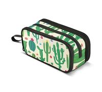 ISAOA Astuccio di grande capacità con diversi tipi di piante di cactus, borsa grande per penne, cancelleria per ragazze, ragazzi, adulti, studenti, #6, Taglia unica, Organizer per borse