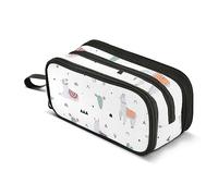 ISAOA Astuccio di grande capacità con lama e cactus, grande borsa per penne, cancelleria per ragazze, ragazzi, adulti, studenti, #4, Taglia unica, Organizer per borse