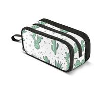 ISAOA Astuccio di grande capacità con piante di cactus, borsa grande per penne, cancelleria per ragazze, ragazzi, adulti, studenti, #9, Taglia unica, Organizer per borse