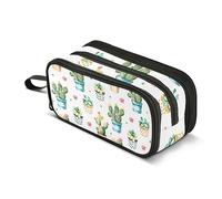 ISAOA Astuccio di grande capacità, grazioso cactus e piante grasse, borsa grande per penne, cancelleria per ragazze, ragazzi, adulti, studenti, #1, Taglia unica, Organizer per borse