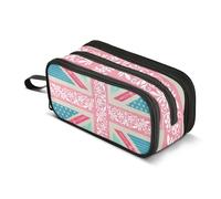 ISAOA Astuccio di grande capacità (motivo Union Jack), grande astuccio per penne e cancelleria per ragazze, ragazzi, studenti, adulti, astuccio con cerniera, Colore 1, Taglia unica, Organizer per