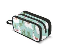 ISAOA Astuccio grande capacità alpaca con cactus sacchetto sacchetto grande penna borsa cancelleria borsa per ragazze ragazzi adulti studenti, #70, Taglia unica, Organizer per borse