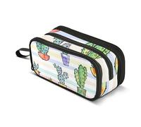 ISAOA Astuccio grande capacità arcobaleno cactus cactus borsa a righe colorate borsa grande borsa per penne borsa cancelleria per ragazze ragazzi adulti studenti, #4, Taglia unica, Organizer per borse