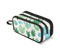 ISAOA Astuccio grande capacità con motivo cactus carino borsa grande borsa per penne borsa cancelleria per ragazze ragazzi adulti studenti, #4, Taglia unica, Organizer per borse