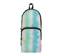ISAOA Astuccio grande capacità con tasche multiple acquerello Tie Dye Stripe sacchetto sacchetto scuola ufficio adolescenti ragazze ragazzi, #01, Taglia unica, Adorabile