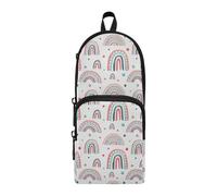 ISAOA Astuccio grande capacità con tasche multiple acquerello vivaio rosa Raindow sacchetto sacchetto scuola ufficio adolescenti ragazze ragazzi, #01, Taglia unica, Adorabile