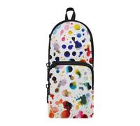 ISAOA Astuccio grande capacità con tasche multiple astratto acquerello modello senza cuciture sacchetto sacchetto scuola ufficio adolescenti ragazze ragazzi, #01, Taglia unica, Adorabile