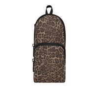 ISAOA Astuccio grande capacità con tasche multiple pelle animale leopardato sacchetto sacchetto scuola ufficio adolescenti ragazze ragazzi, #55, Taglia unica, Adorabile