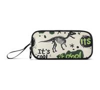 ISAOA Astuccio grande con motivo graffiti e dinosauri, 3 scomparti, portatile, grande, per adolescenti, ragazzi, ragazze, adulti, studenti, Motivo graffiti dinosauro, Taglia unica, Organizer per borse