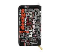 ISAOA Borsa a portafoglio da studio con design grafico, borsa multifunzione con cerniera, borsa porta carte di grande capacità, 19 cm, #01, Taglia unica, alla moda