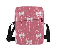 ISAOA Borsa a tracolla in tela borsa a tracolla borsa messenger Candy Bow Star per uomo donna viaggi all'aperto business