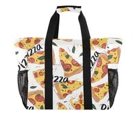 ISAOA Borsa da spiaggia con motivo a pizza, da donna, grande, impermeabile, da spiaggia, da viaggio, piscina, yoga, infermiera, shopping