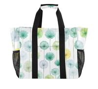 ISAOA Borsa da spiaggia con motivo dente di leone acquerello per le donne grande borsa da spiaggia impermeabile borsa da viaggio piscina yoga infermiera shopping bag