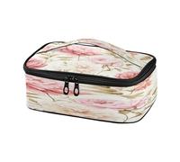 ISAOA Borsa per il pranzo nsulated Lunch Box Portatile Lunch Cooler Bag Lunch Contenitori per alimenti Rosa Fiore Rosso Riutilizzabile Snack Bag