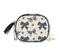 ISAOA Borse a tracolla Piccola Borsa a catena Borsa a tracolla Borsa a tracolla Tote Borse Blu-nero Farfalla String Stella a cinque punte per le donne