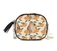 ISAOA Borse a tracolla piccola borsa a tracolla borsa a tracolla borsa tote borse carino capibara con arance succose per le donne