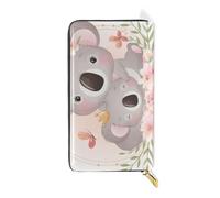 ISAOA Carino Doodle Koala Portafoglio Borsetta, Multifunzione Borsa con Cerniera Pochette Borsetta, Grande Capacità Porta Carte,19 CM, #01, Taglia unica, alla moda